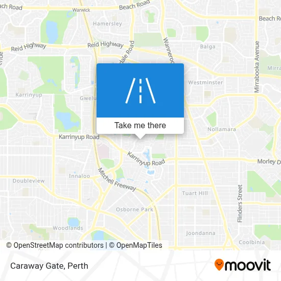 Mapa Caraway Gate