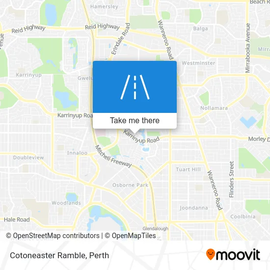 Mapa Cotoneaster Ramble