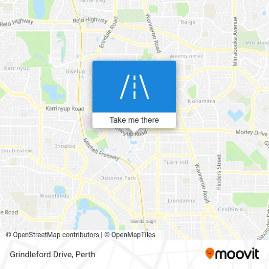 Mapa Grindleford Drive