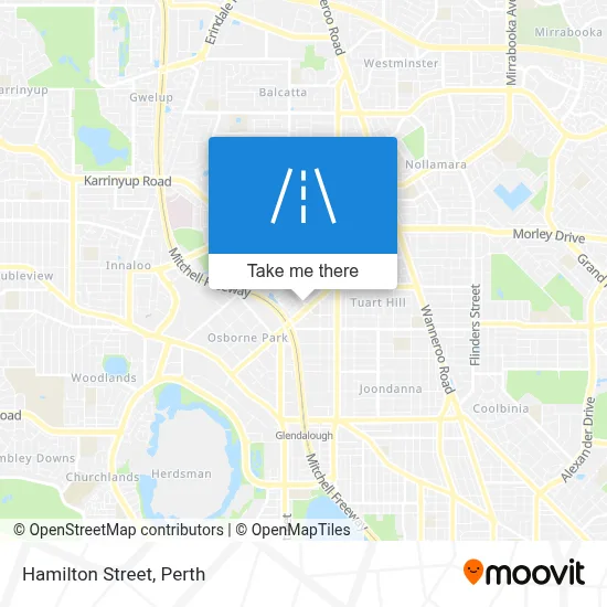 Mapa Hamilton Street