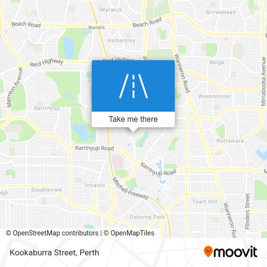 Kookaburra Street map