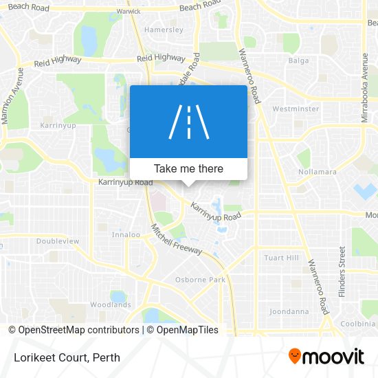 Lorikeet Court map