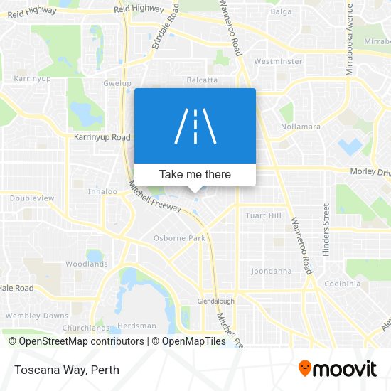 Toscana Way map
