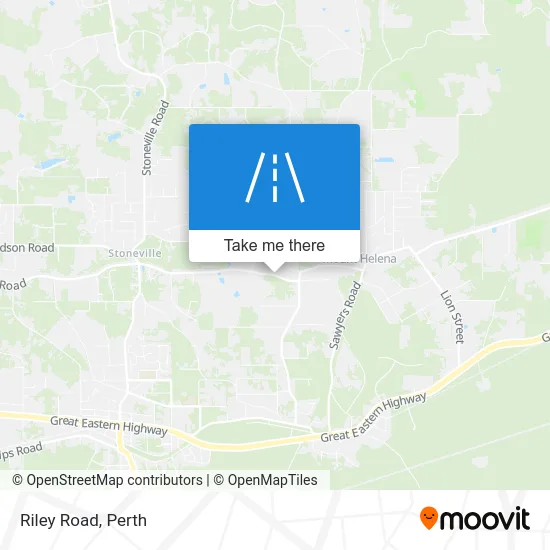 Mapa Riley Road