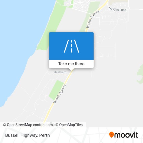 Bussell Highway map