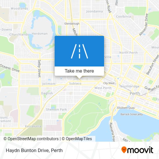 Haydn Bunton Drive map