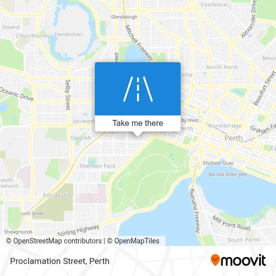 Mapa Proclamation Street