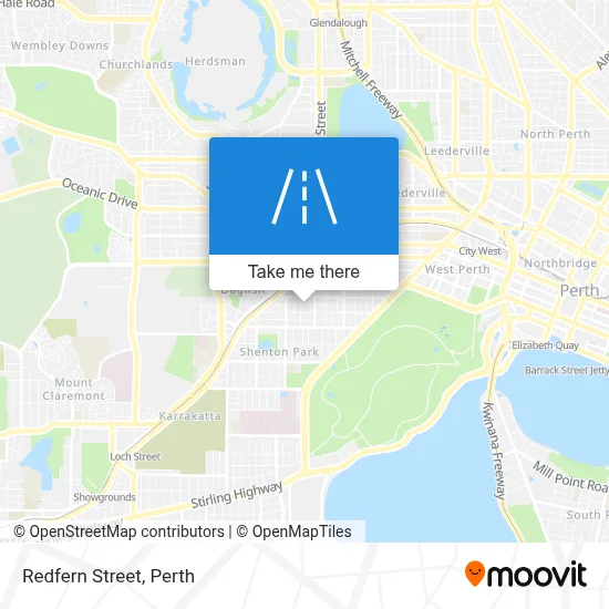 Mapa Redfern Street