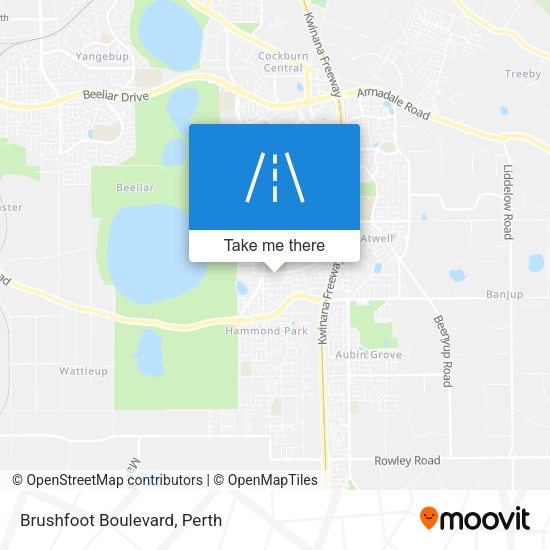 Brushfoot Boulevard map