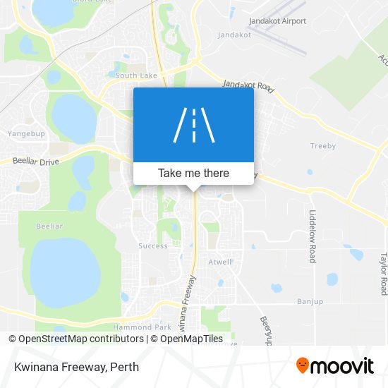 Kwinana Freeway map