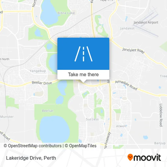 Mapa Lakeridge Drive