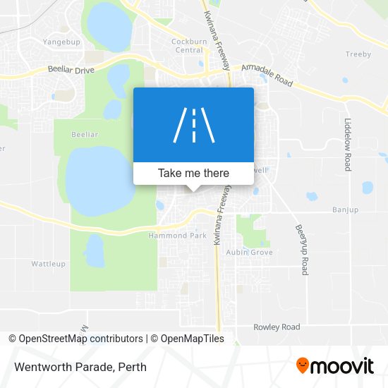 Wentworth Parade map