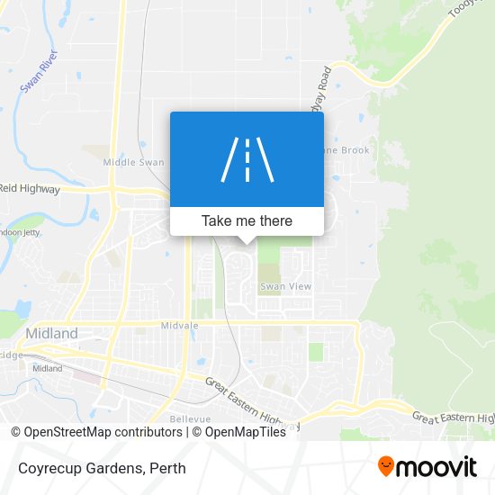 Coyrecup Gardens map