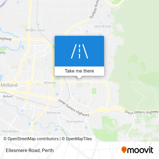 Mapa Ellesmere Road
