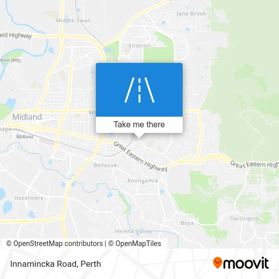 Mapa Innamincka Road