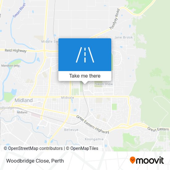 Woodbridge Close map