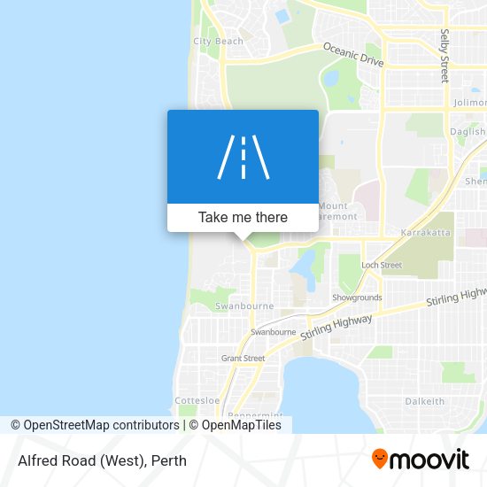 Alfred Road (West) map