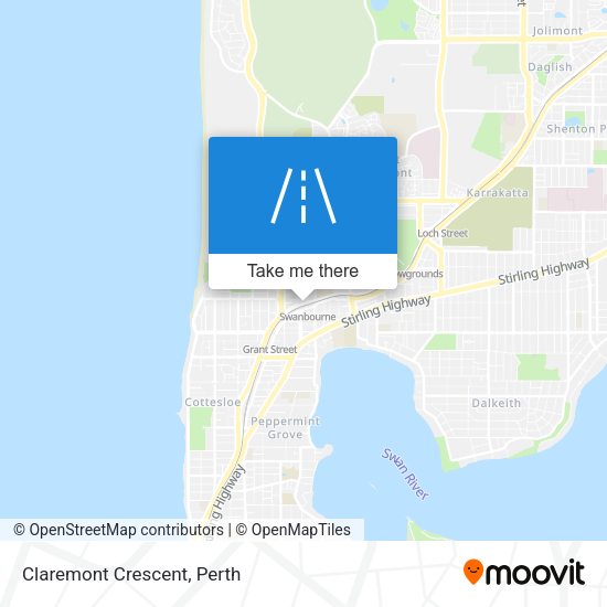 Claremont Crescent map