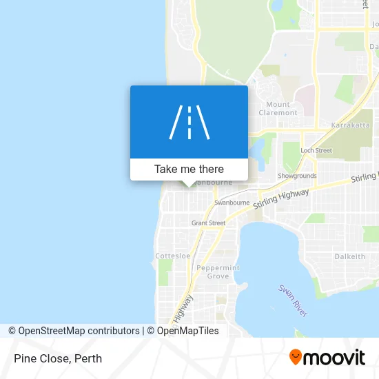 Mapa Pine Close