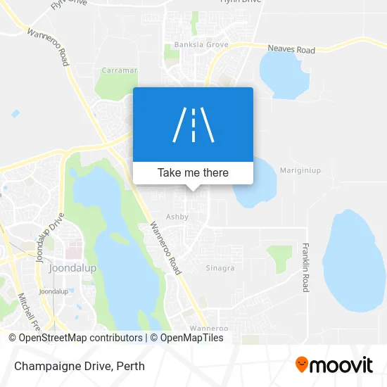 Mapa Champaigne Drive