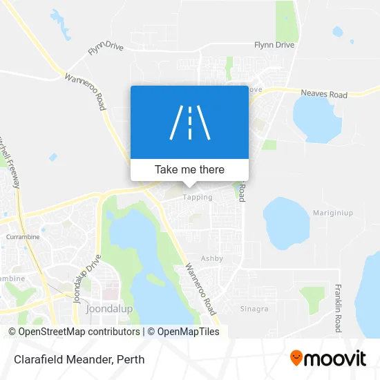 Mapa Clarafield Meander