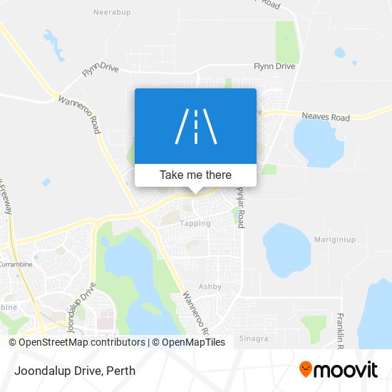 Joondalup Drive map