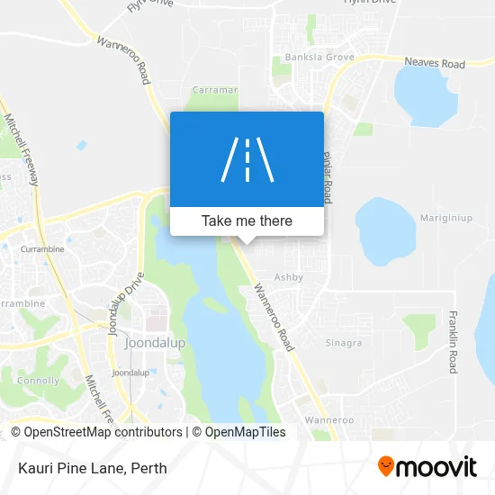 Mapa Kauri Pine Lane