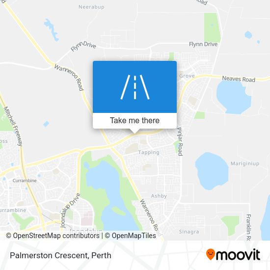 Palmerston Crescent map