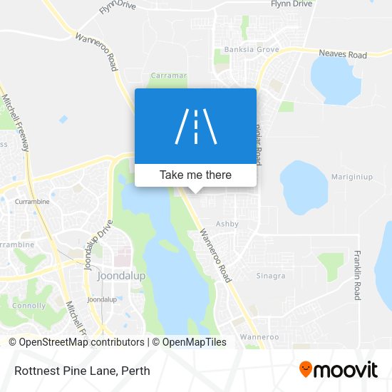 Rottnest Pine Lane map