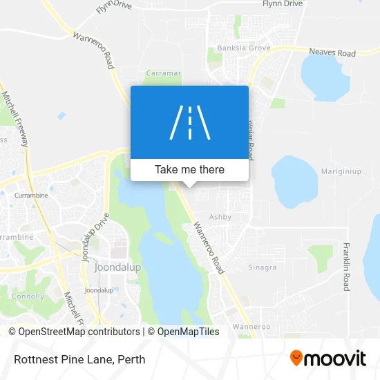 Mapa Rottnest Pine Lane