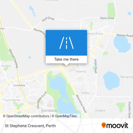 Mapa St Stephens Crescent