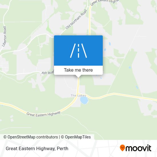 Great Eastern Highway map