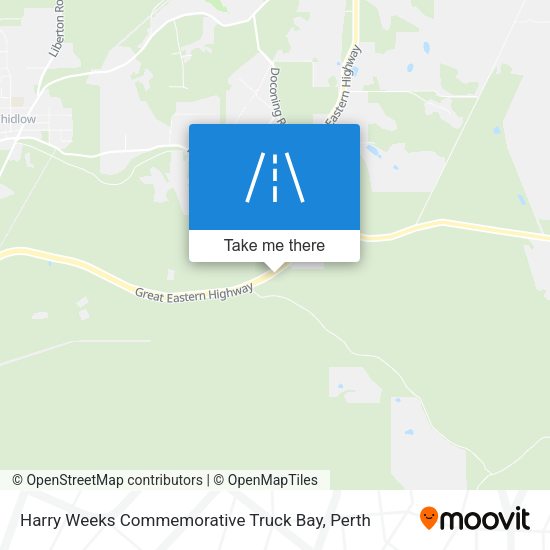 Harry Weeks Commemorative Truck Bay map