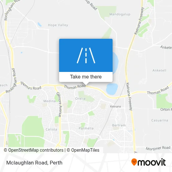 Mapa Mclaughlan Road