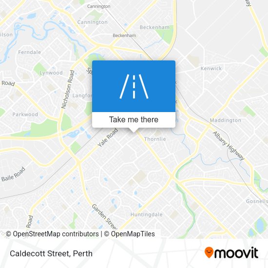 Caldecott Street map