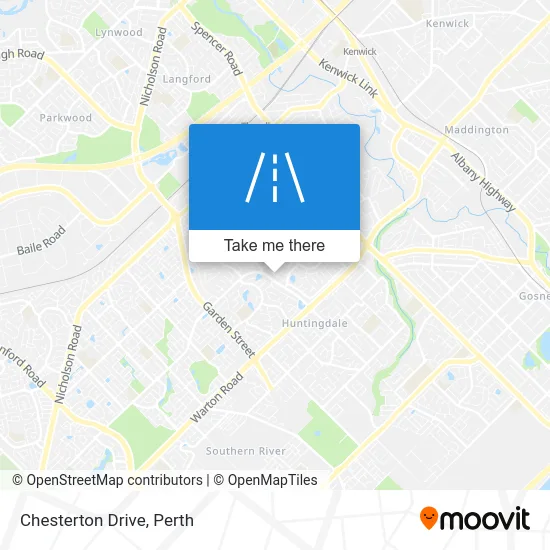 Mapa Chesterton Drive