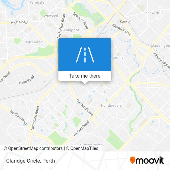 Claridge Circle map
