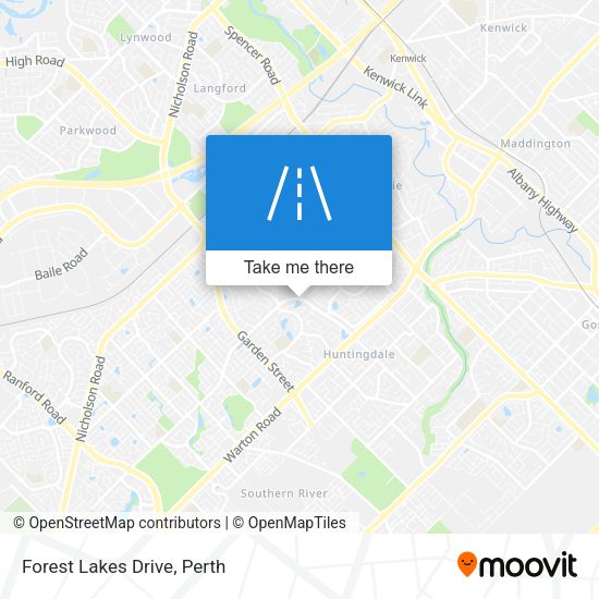 Forest Lakes Drive map