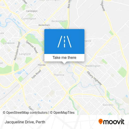 Mapa Jacqueline Drive