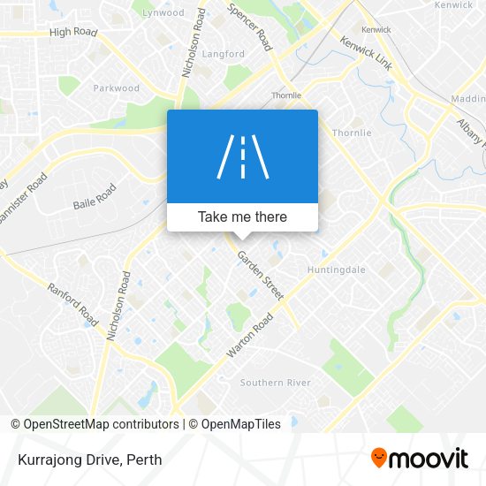 Kurrajong Drive map