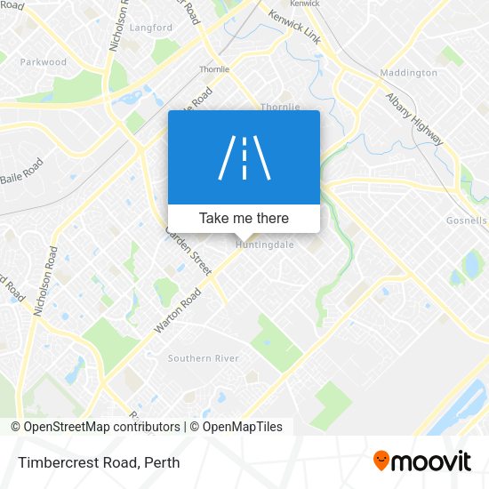 Timbercrest Road map