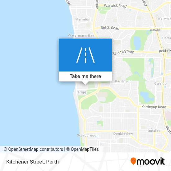 Mapa Kitchener Street