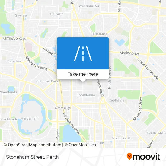 Mapa Stoneham Street