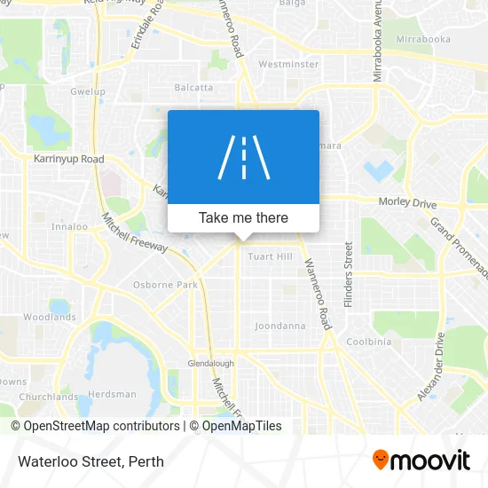 Mapa Waterloo Street