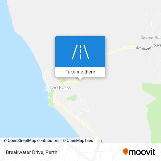 Mapa Breakwater Drive