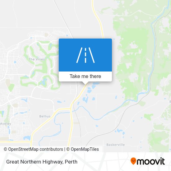 Great Northern Highway map