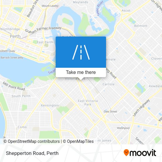 Shepperton Road map