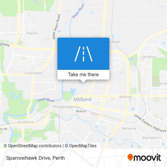 Sparrowhawk Drive map