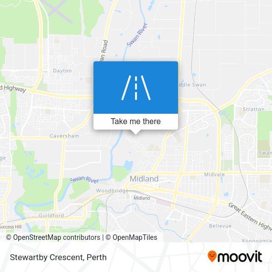 Stewartby Crescent map