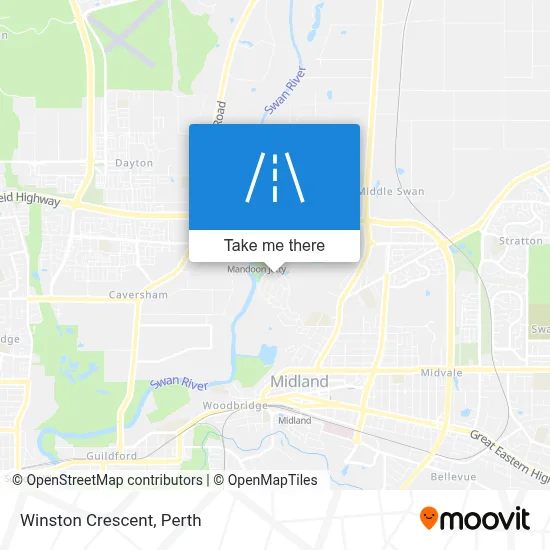 Mapa Winston Crescent